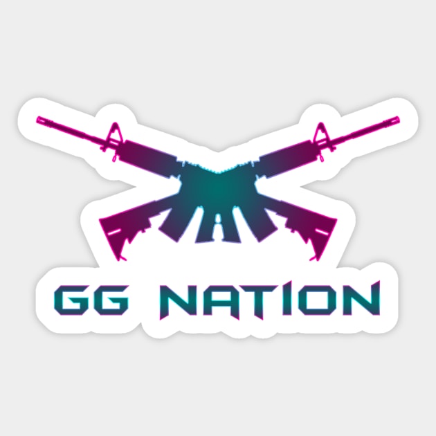 GG Nation Cotton Candy Sticker by GunGirl